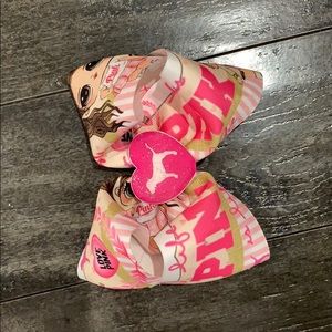 Pink VS Hair bow